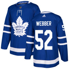 Men's Toronto Maple Leafs Webber,Cade - 52 Royal Home Primegreen Replica Jersey