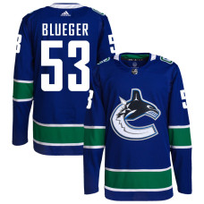 Youth Vancouver Canucks Blueger,Teddy - 53 Royal Home Primegreen Authentic Jersey