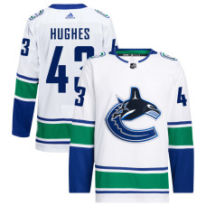 Youth Vancouver Canucks Hughes,Quinn - 43 White Away Primegreen Authentic Jersey