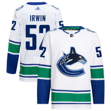 Youth Vancouver Canucks Irwin,Matt - 52 White Away Primegreen Authentic Jersey