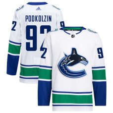 Youth Vancouver Canucks Podkolzin,Vasily - 92 White Away Primegreen Authentic Jersey