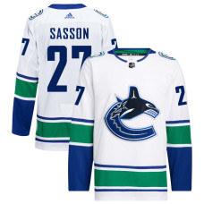 Youth Vancouver Canucks Sasson,Max - 27 White Away Primegreen Authentic Jersey