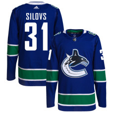 Youth Vancouver Canucks Silovs,Arturs - 31 Royal Home Primegreen Authentic Jersey