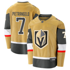 Men's Vegas Golden Knights Pietrangelo,Alex - 7 Yellow Home Breakaway Authentic Jersey