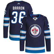 Youth Winnipeg Jets Barron,Morgan - 36 Navy Home Primegreen Authentic Jersey