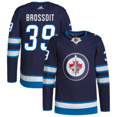 Youth Winnipeg Jets Brossoit,Laurent - 39 Navy Home Primegreen Replica Jersey