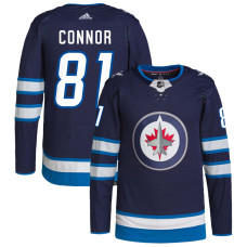 Youth Winnipeg Jets Connor,Kyle - 81 Navy Home Primegreen Replica Jersey