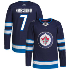 Youth Winnipeg Jets Namestnikov,Vladislav - 7 Navy Home Primegreen Authentic Jersey