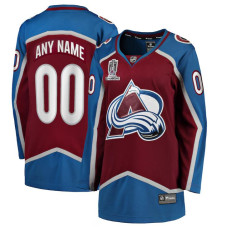 Women CUSTOM Colorado Avalanche Maroon Home Breakaway Authentic Jersey