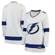 Women CUSTOM Tampa Bay Lightning White Away Breakaway Authentic Jersey