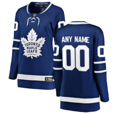 Women CUSTOM Toronto Maple Leafs Royal Home Primegreen Authentic Jersey