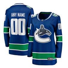 Women CUSTOM Vancouver Canucks Royal Home Primegreen Authentic Jersey