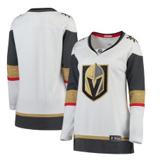 Women CUSTOM Vegas Golden Knights White Away Breakaway Replica Jersey