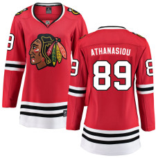 Women Chicago Blackhawks Athanasiou,Andreas - 89 Red Home Primegreen Replica Jersey