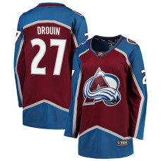 Women Colorado Avalanche Drouin-Jonathan - 27 Maroon Home Breakaway Authentic Jersey