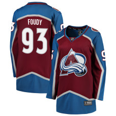 Women Colorado Avalanche Foudy-Jean-Luc - 93 Maroon Home Breakaway Authentic Jersey