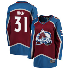 Women Colorado Avalanche Holm-Arvid - 31 Maroon Home Breakaway Authentic Jersey