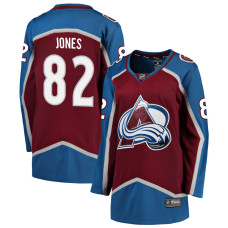 Women Colorado Avalanche Jones-Caleb - 82 Maroon Home Breakaway Authentic Jersey