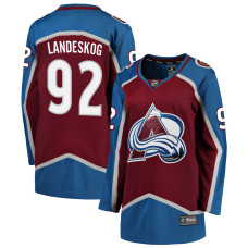 Women Colorado Avalanche Landeskog-Gabriel - 92 Maroon Home Breakaway Authentic Jersey