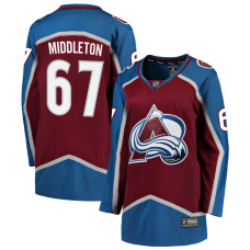 Women Colorado Avalanche Middleton-Keaton - 67 Maroon Home Breakaway Authentic Jersey