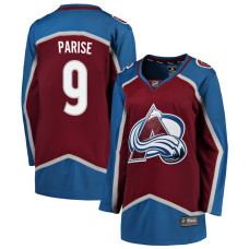 Women Colorado Avalanche Parise-Zach - 9 Maroon Home Breakaway Authentic Jersey