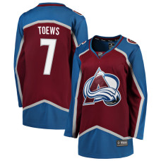 Women Colorado Avalanche Toews-Devon - 7 Maroon Home Breakaway Authentic Jersey