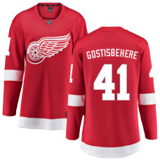 Women Detroit Red Wings Gostisbehere,Shayne - 41 Red Home Breakaway Replica Jersey