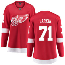 Women Detroit Red Wings Larkin,Dylan - 71 Red Home Breakaway Authentic Jersey