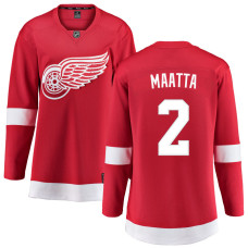 Women Detroit Red Wings Maatta,Olli - 2 Red Home Breakaway Authentic Jersey