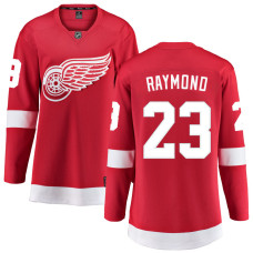 Women Detroit Red Wings Raymond,Lucas - 23 Red Home Breakaway Replica Jersey