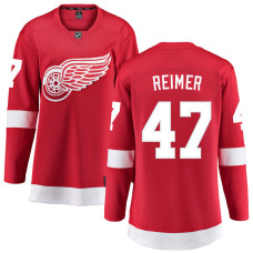 Women Detroit Red Wings Reimer,James - 47 Red Home Breakaway Authentic Jersey