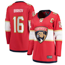 Women Florida Panthers Barkov,Aleksander - 16 Red Home Breakaway Authentic Jersey with 2024 Stanley Cup Champions patch