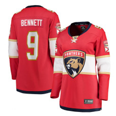 Women Florida Panthers Bennett,Sam - 9 Red Home Breakaway Authentic Jersey with 2024 Stanley Cup Champions patch