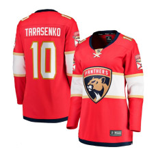 Women Florida Panthers Tarasenko,Vladimir - 10 Red Home Breakaway Authentic Jersey with 2024 Stanley Cup Champions patch