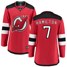 Women New Jersey Devils Hamilton,Dougie - 7 Red Home Breakaway Replica Jersey