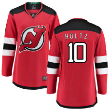 Women New Jersey Devils Holtz,Alexander - 10 Red Home Breakaway Replica Jersey