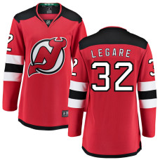 Women New Jersey Devils Legare,Nathan - 32 Red Home Breakaway Replica Jersey