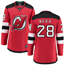 Women New Jersey Devils Meier,Timo - 28 Red Home Breakaway Replica Jersey