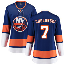 Women New York Islanders Cholowski,Dennis - 7 Royal Home Primegreen Authentic Jersey