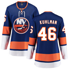 Women New York Islanders Kuhlman,Karson - 46 Royal Home Primegreen Authentic Jersey