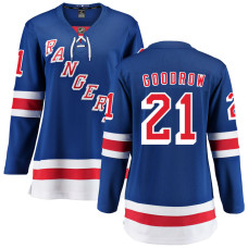 Women New York Rangers Goodrow,Barclay - 21 Blue Home Breakaway Authentic Jersey