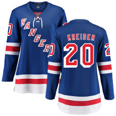 Women New York Rangers Kreider,Chris - 20 Blue Home Breakaway Authentic Jersey