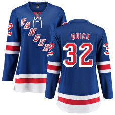 Women New York Rangers Quick,Jonathan - 32 Blue Home Breakaway Authentic Jersey