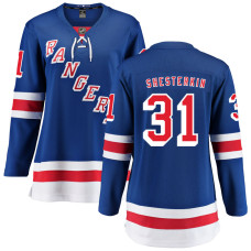 Women New York Rangers Shesterkin,Igor - 31 Blue Home Breakaway Authentic Jersey