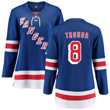 Women New York Rangers Trouba,Jacob - 8 Blue Home Breakaway Authentic Jersey