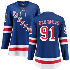 Women New York Rangers Wennberg,Alex - 91 Blue Home Breakaway Authentic Jersey