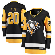 Women Pittsburgh Penguins Eller,Lars - 20 Black Home Breakaway Replica Jersey