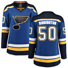 Women St. Louis Blues Binnington,Jordan - 50 Blue Home Breakaway Replica Jersey