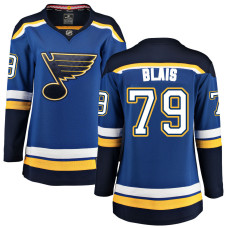 Women St. Louis Blues Blais,Sammy - 79 Blue Home Breakaway Authentic Jersey