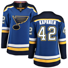 Women St. Louis Blues Kapanen,Kasperi - 42 Blue Home Breakaway Replica Jersey